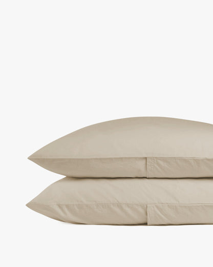 Ensemble d'oreiller en coton brossé