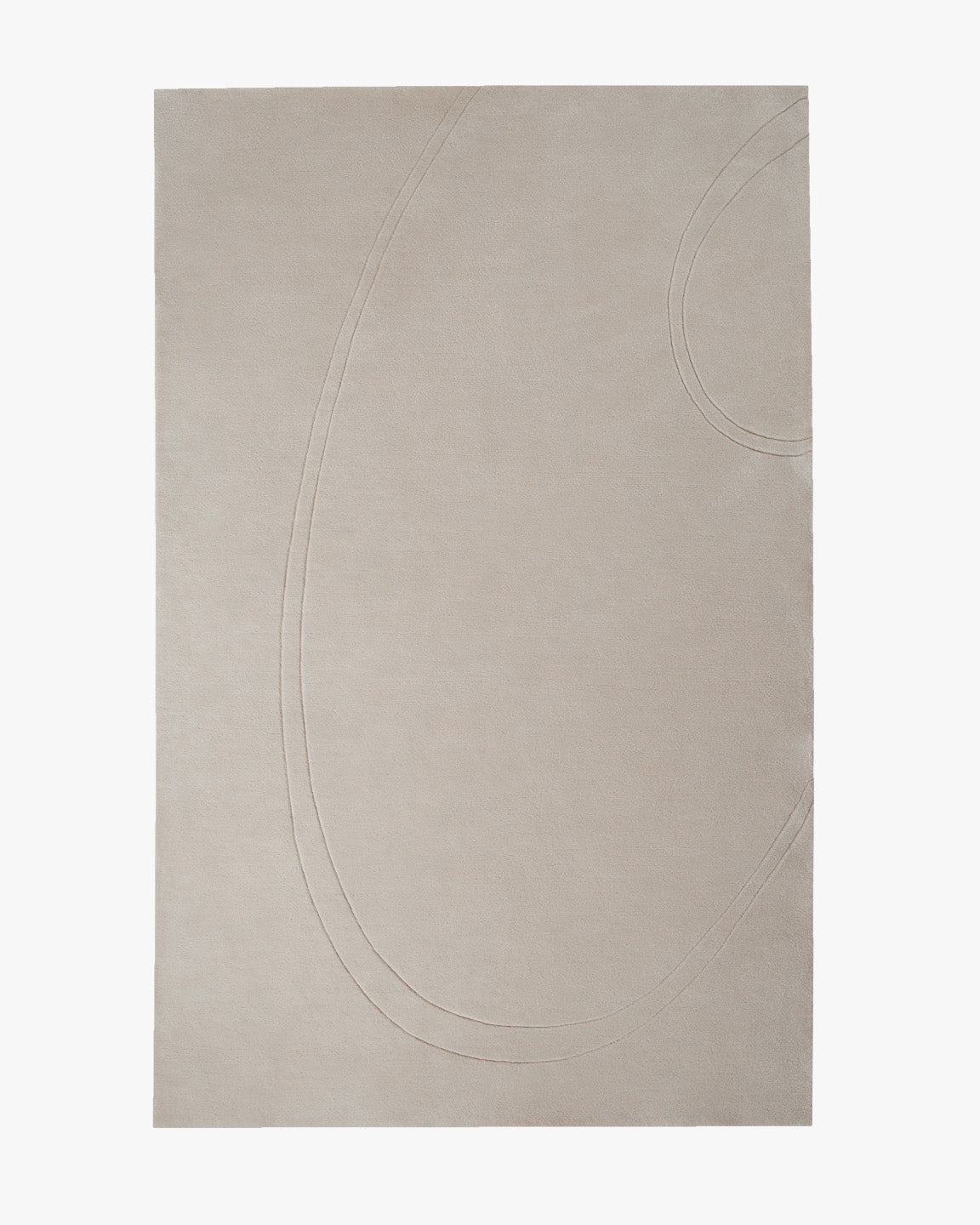 Alfombra de lana tallada