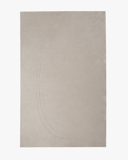 Alfombra de lana tallada