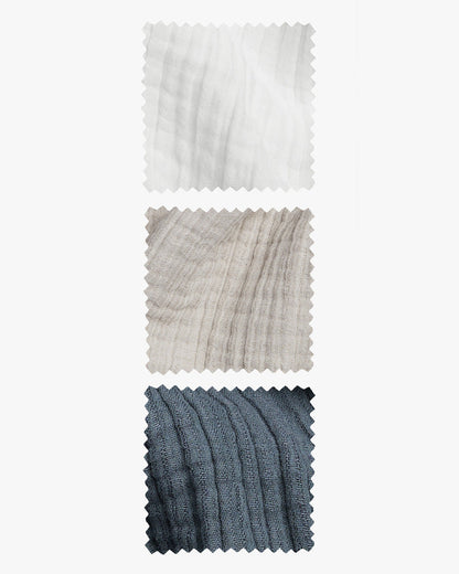 Swatch de gasa de lino en la nube