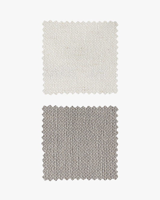 Muestra de tela de mezcla de lino