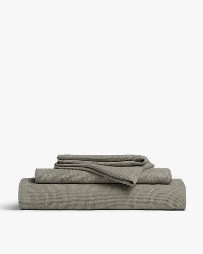 Colección de mesa de gofres de lino