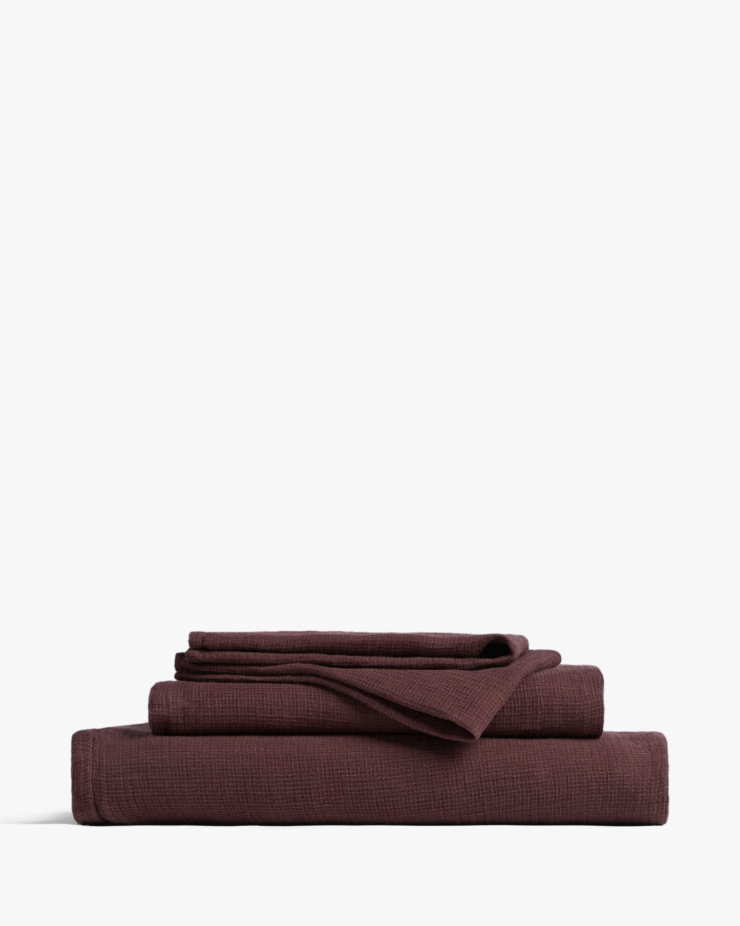 Colección de mesa de gofres de lino