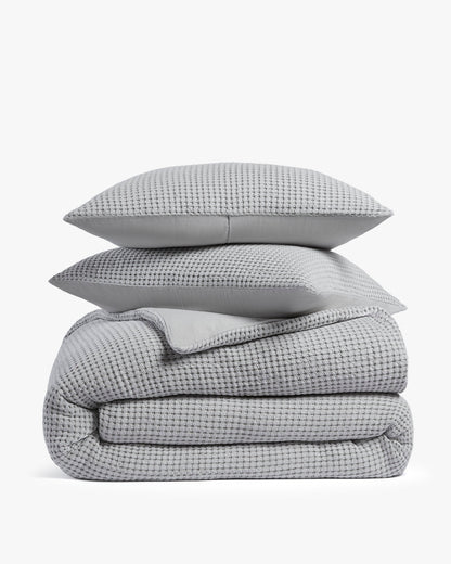 유기농 와플 이불 커버 세트