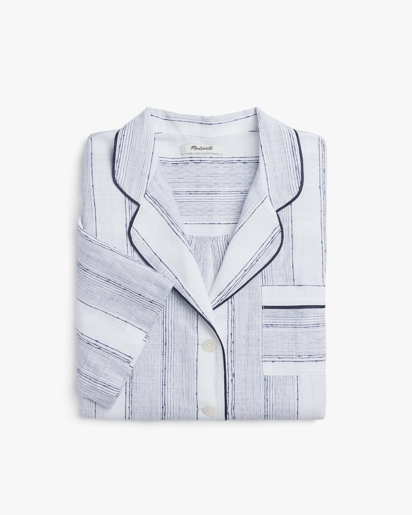 Camisa de pijama de gran tamaño a rayas