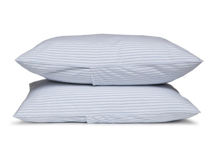 Fundas de almohada de percal a rayas