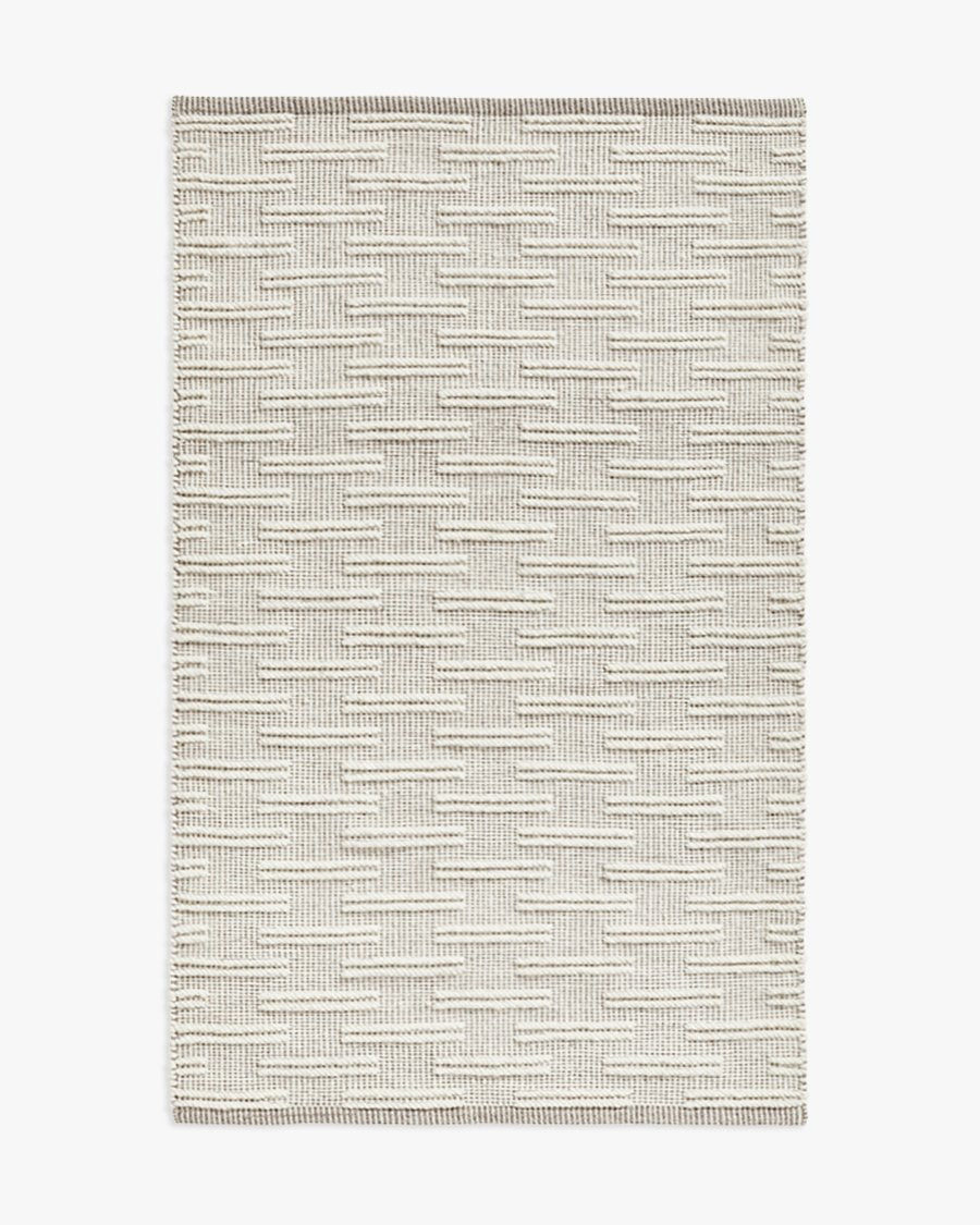 Tappeto di lana strutturato