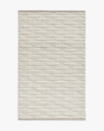 Tappeto di lana strutturato