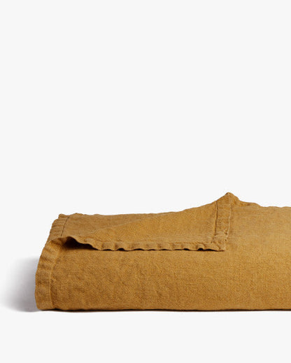 Cubierta de cama de lino vintage