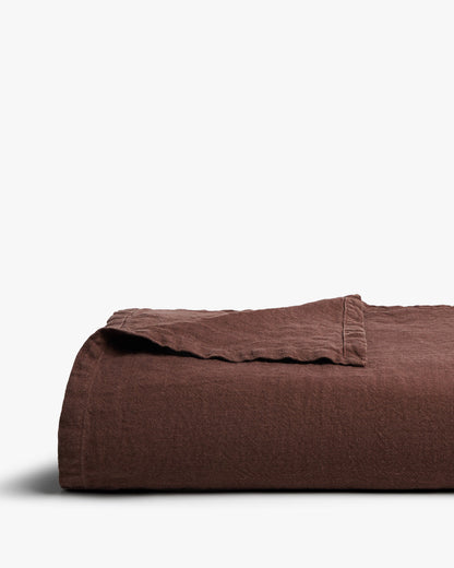 Cubierta de cama de lino vintage