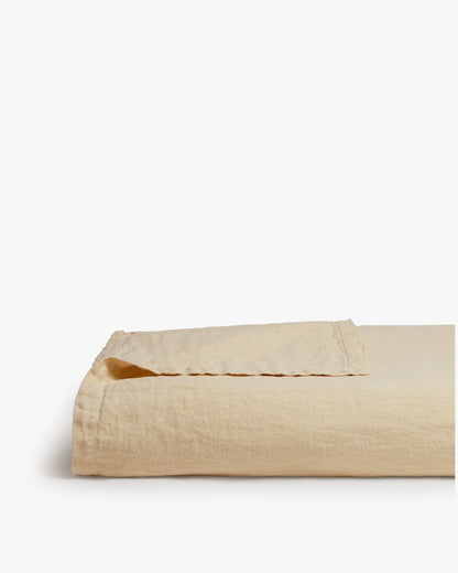 Cubierta de cama de lino vintage